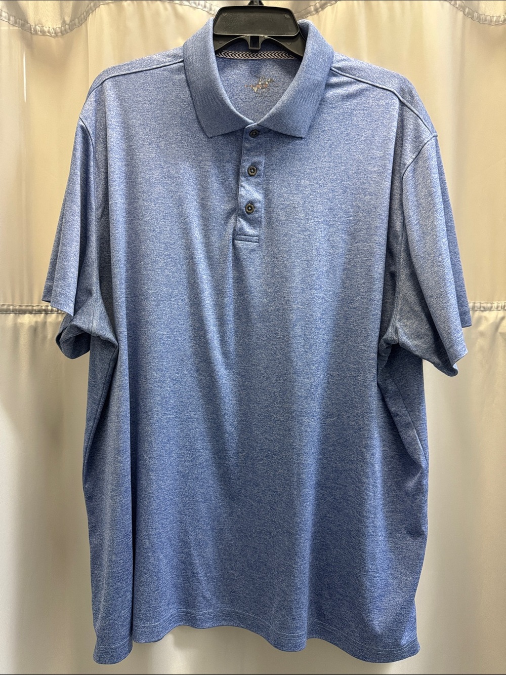 Beverly Hills Polo Club Men’s silky collar short sleeve  polo shirt Sz XXL
